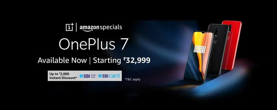 ONEPLUS 7 sale on amazon india