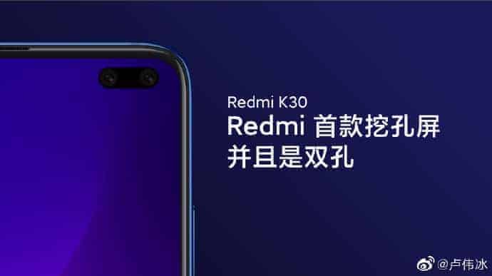 Redmi K30 Punch Hole Camera