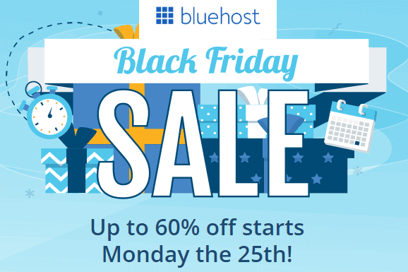 Bluehost Black Friday sale