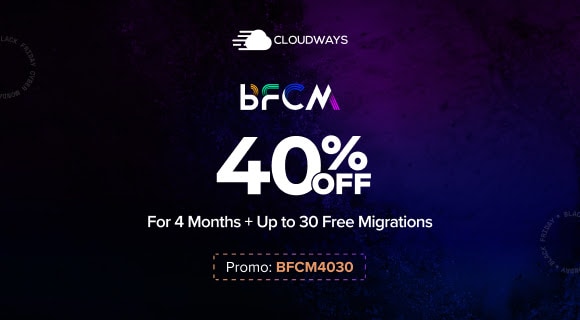 Cloudways Black Friday Cyber Monday Deal